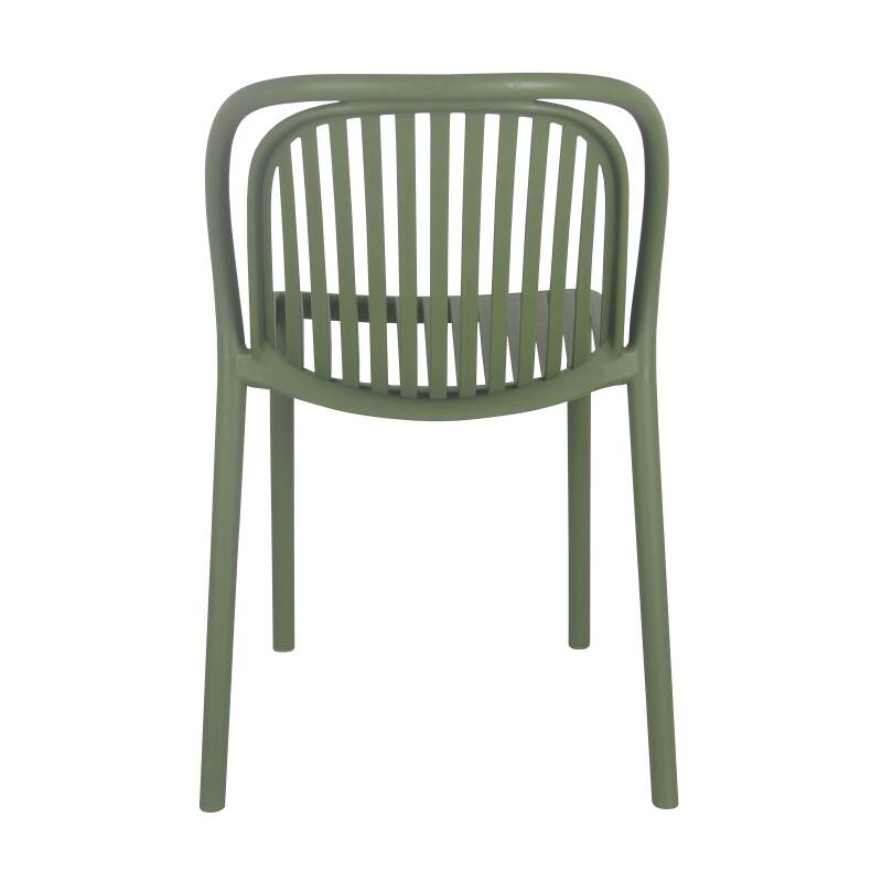 Lot de 4 chaises de terrasse en plastique (4/5)