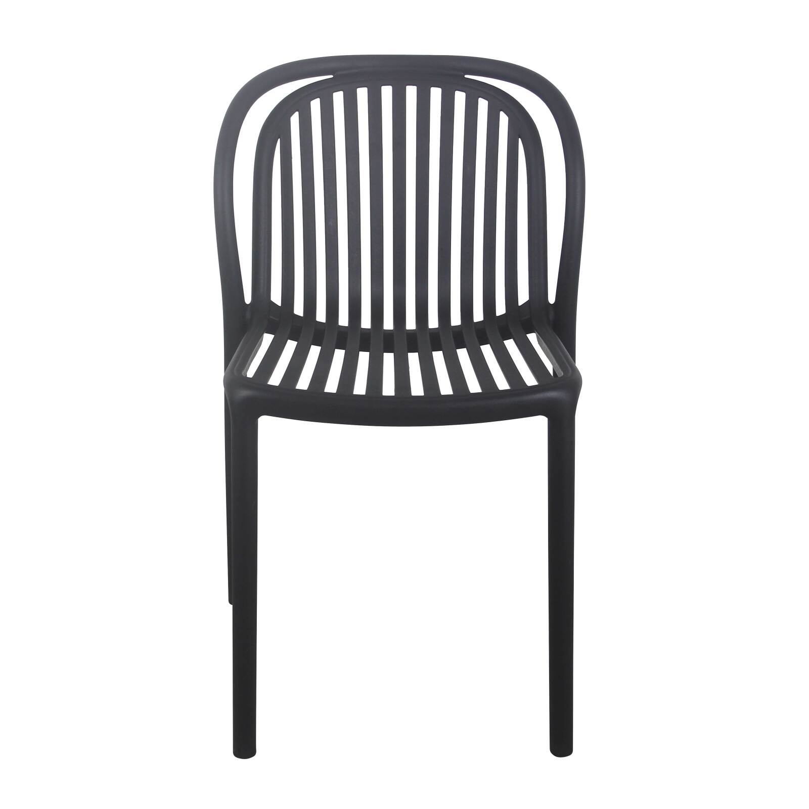 Lot de 4 chaises de terrasse en plastique