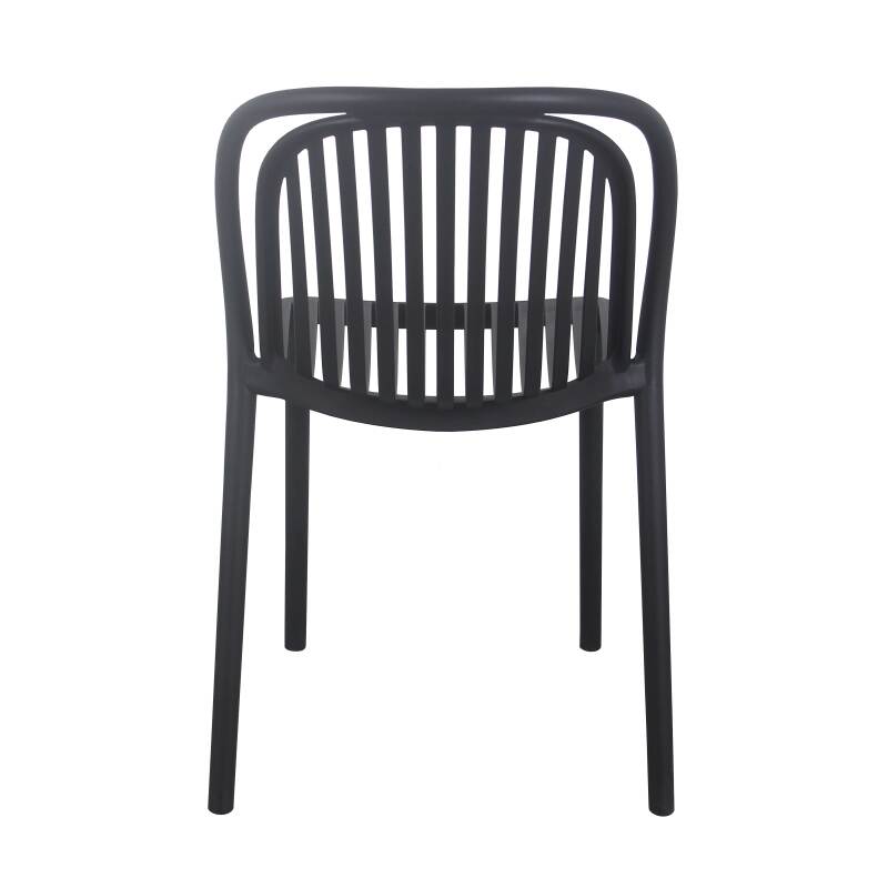 Lot de 4 chaises de terrasse en plastique (5/6)