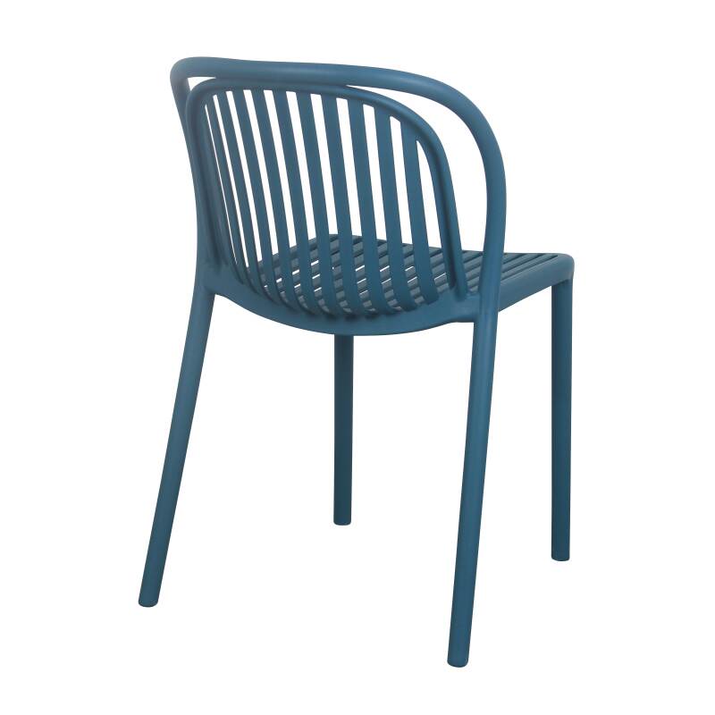 Lot de 4 chaises de terrasse en plastique