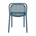Lot de 4 chaises de terrasse en plastique