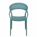Lot de 4 chaises de terrasse en plastique