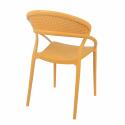 Lot de 4 chaises de terrasse en plastique
