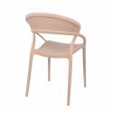 Lot de 4 chaises de terrasse en plastique