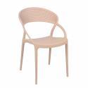 Lot de 4 chaises de terrasse en plastique
