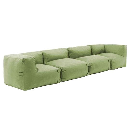 Canapé modulable avec 2 chauffeuses et 2 fauteuils d'angle