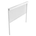 Pergola bioclimatique autoportée en aluminium blanc décor bois 3 x 4 m avec 1,2 ou 3 stores