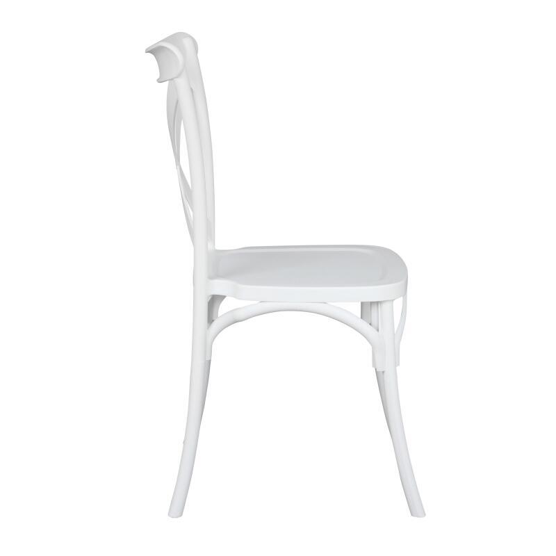 Lot de 4 chaises de terrasse en plastique