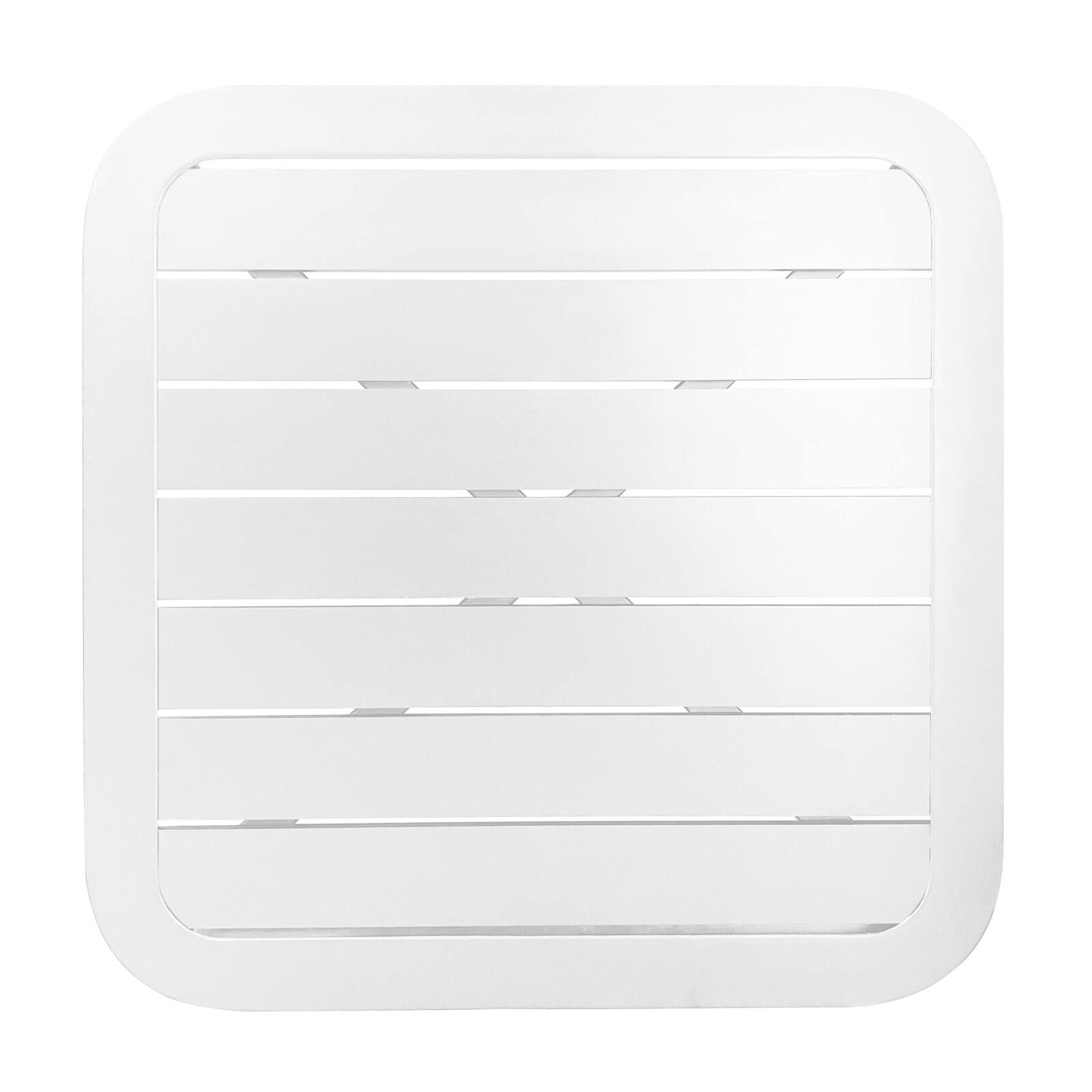 Plateau de table de terrasse carré 70 x 70 cm en aluminium