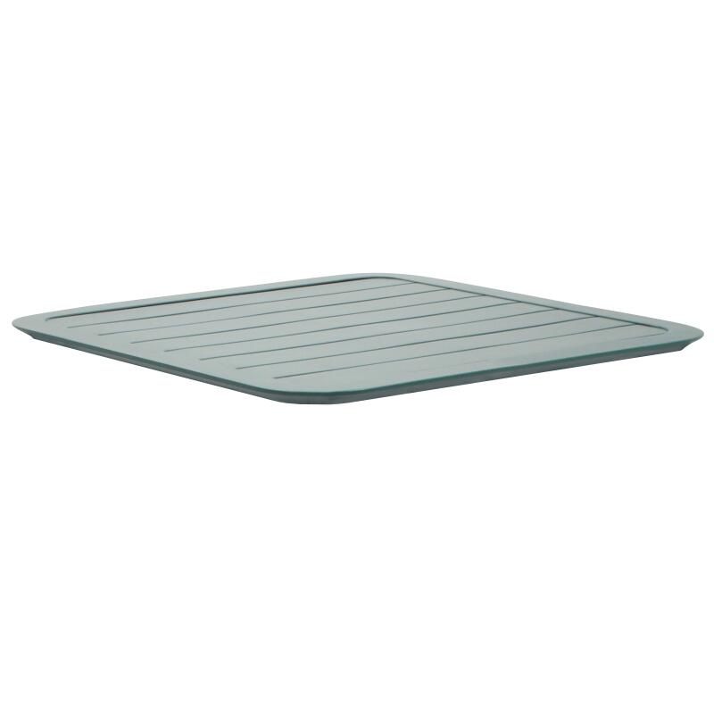 Plateau de table de terrasse carré 70 x 70 cm en aluminium