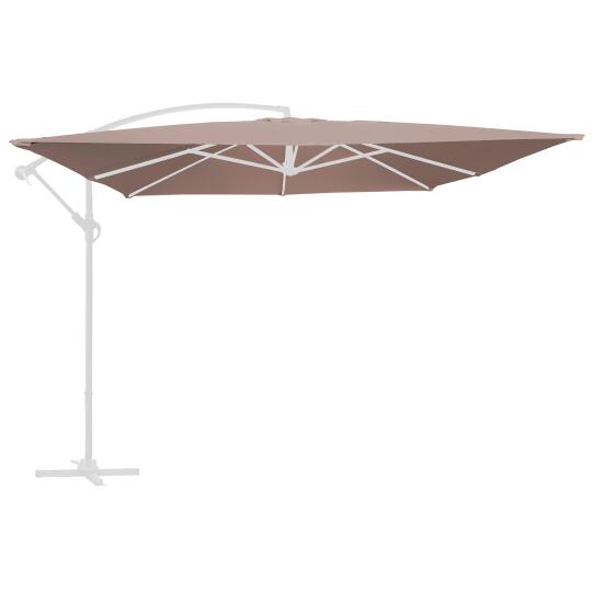 Toile pour parasol déporté GENOVA 3x3m - 160g/m² | Oviala