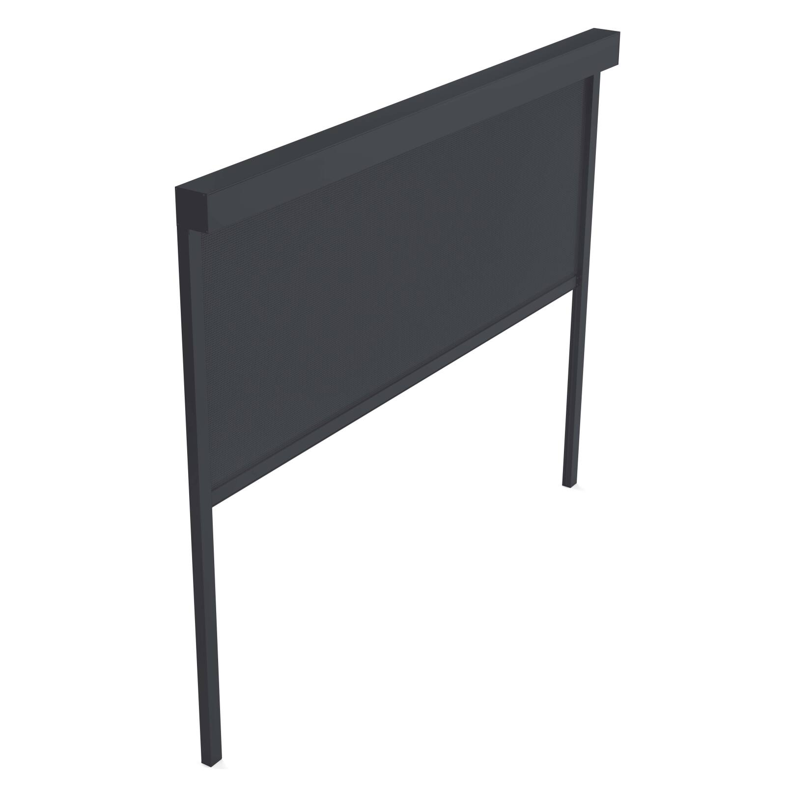 Pergola bioclimatique adossée 3 x 4 m en aluminium décor bois avec 1 store