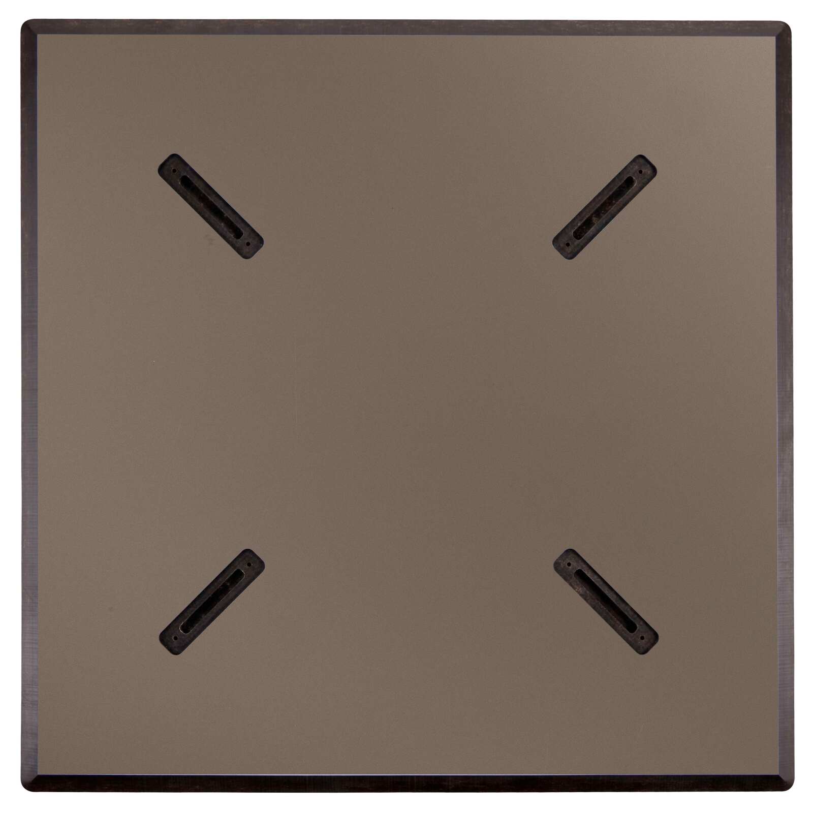 Table 70x70 cm inclinable stratifiée avec pied noir et chaises en métal