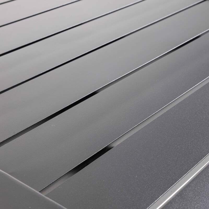 Table 60x60 cm inclinable en aluminium et 2 chaises