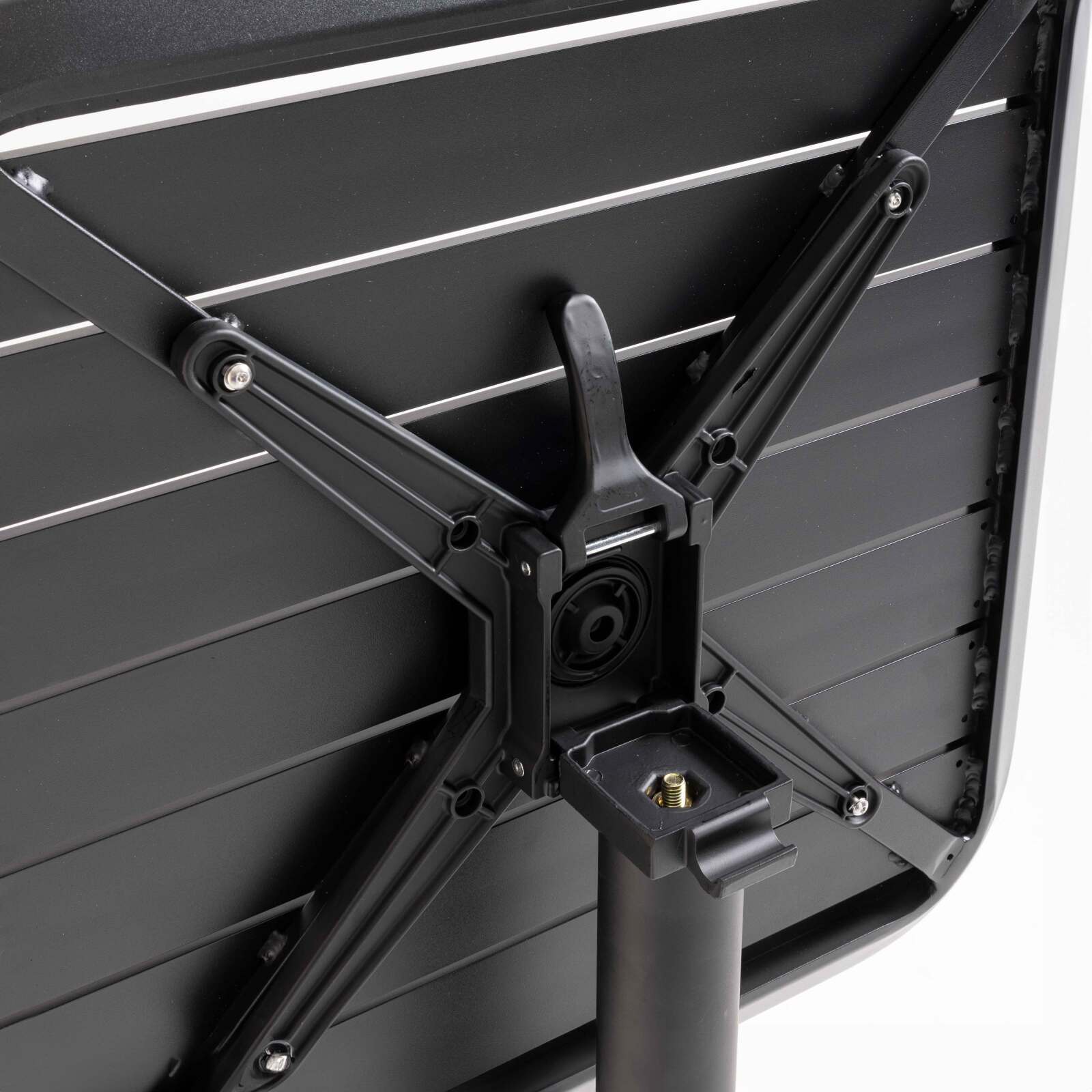 Table 60x60 cm inclinable en aluminium et 2 chaises