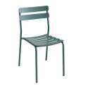 Table 60x60 cm inclinable en aluminium et 2 chaises