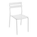Table 60x60 cm inclinable en aluminium et 2 chaises