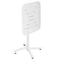 Table de terrasse 70x70 cm inclinable en aluminium