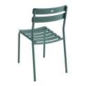 Table de terrasse 70x70 cm inclinable et 2 chaises en aluminium