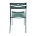 Table de terrasse 70x70 cm inclinable et 2 chaises en aluminium