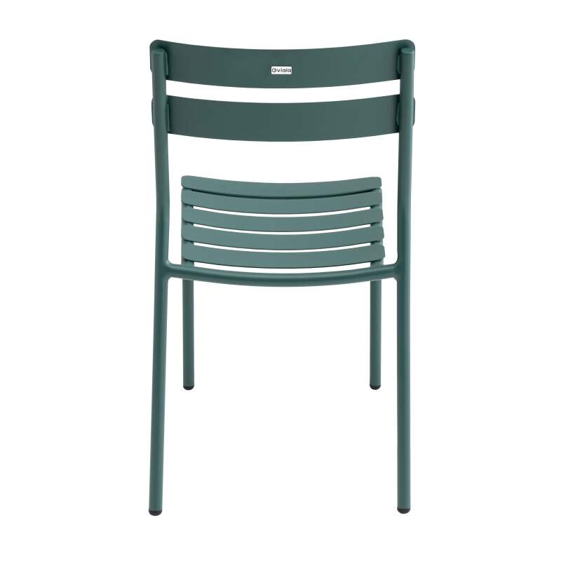 Table de terrasse 70x70 cm inclinable et 2 chaises en aluminium