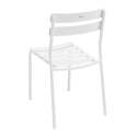 Table de terrasse 70x70 cm inclinable et 2 chaises en aluminium