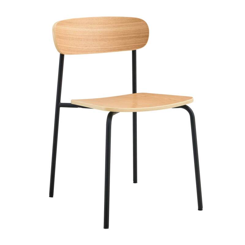 Lot de 2 chaises en métal et bois (2/6)