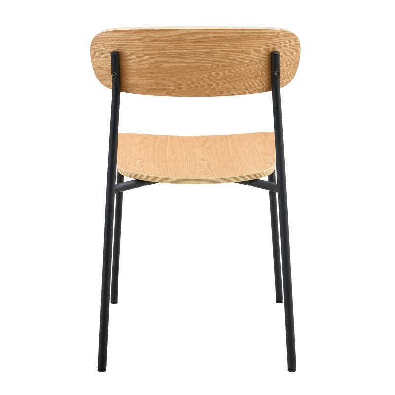 Lot de 2 chaises en métal et bois (3/6)