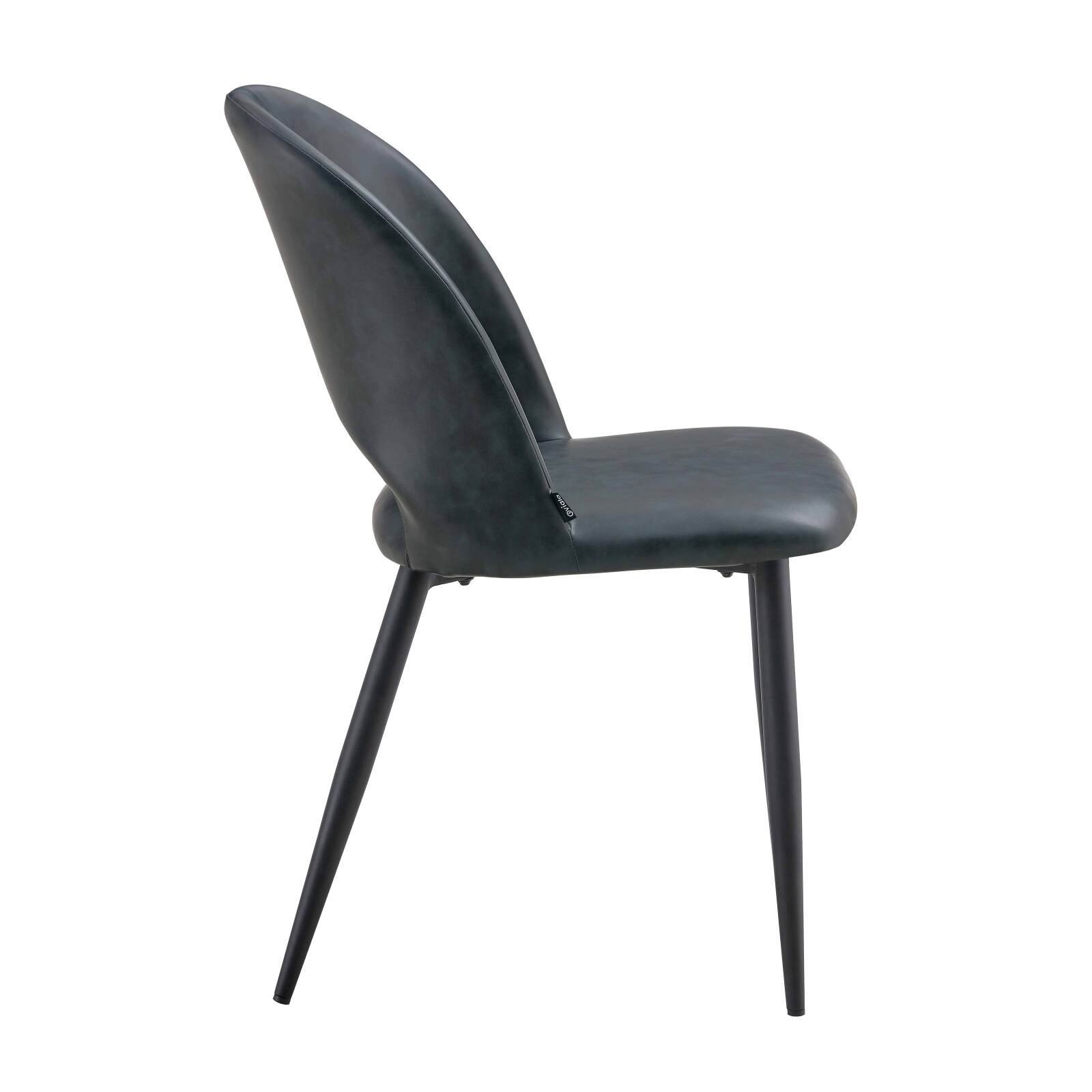 Lot de 2 chaises en acier et textile enduit Lot de 2 chaises en acier et textile enduit