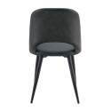 Lot de 2 chaises en acier et textile enduit