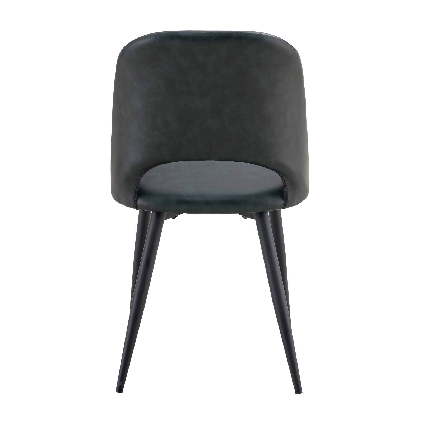 Lot de 2 chaises en acier et textile enduit Lot de 2 chaises en acier et textile enduit