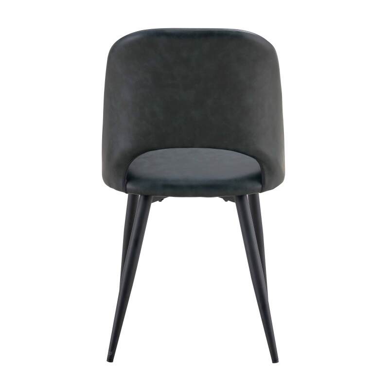 Lot de 2 chaises en acier et textile enduit