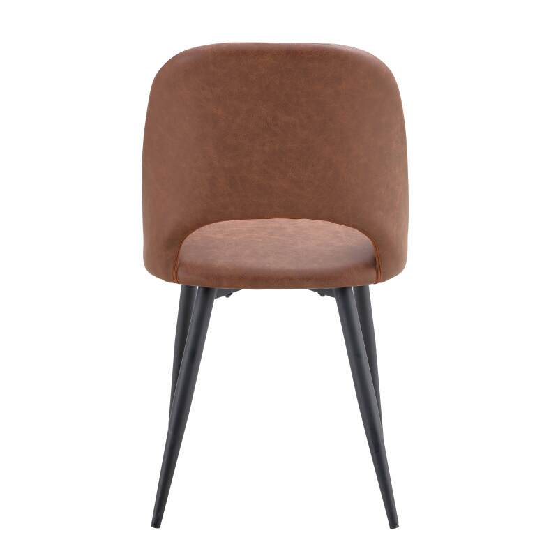 Lot de 2 chaises en acier et textile enduit (2/5)