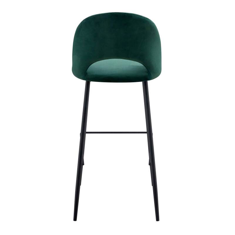 Lot de 2 chaises hautes en métal et velours (3/5)