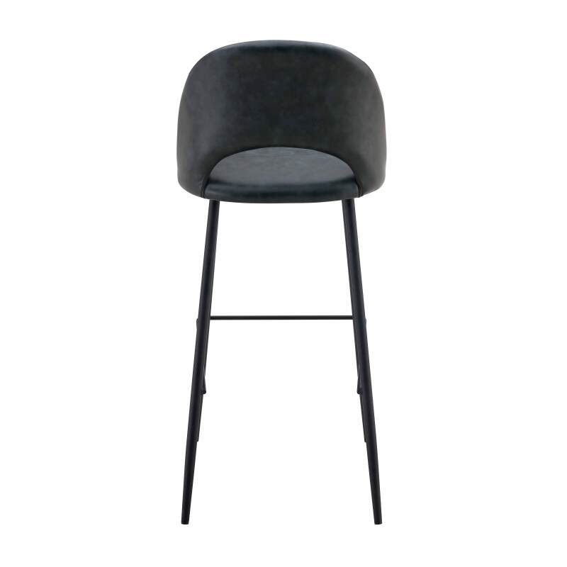 Lot de 2 chaises hautes en métal et textile enduit (3/5)