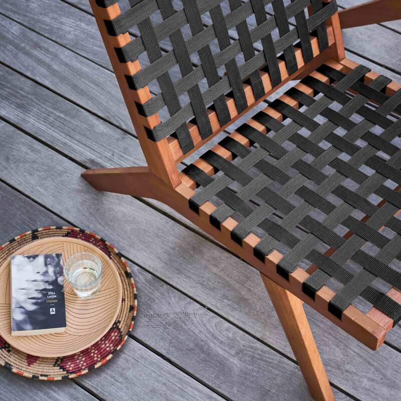 Fauteuil relax en bois d'eucalyptus FSC®