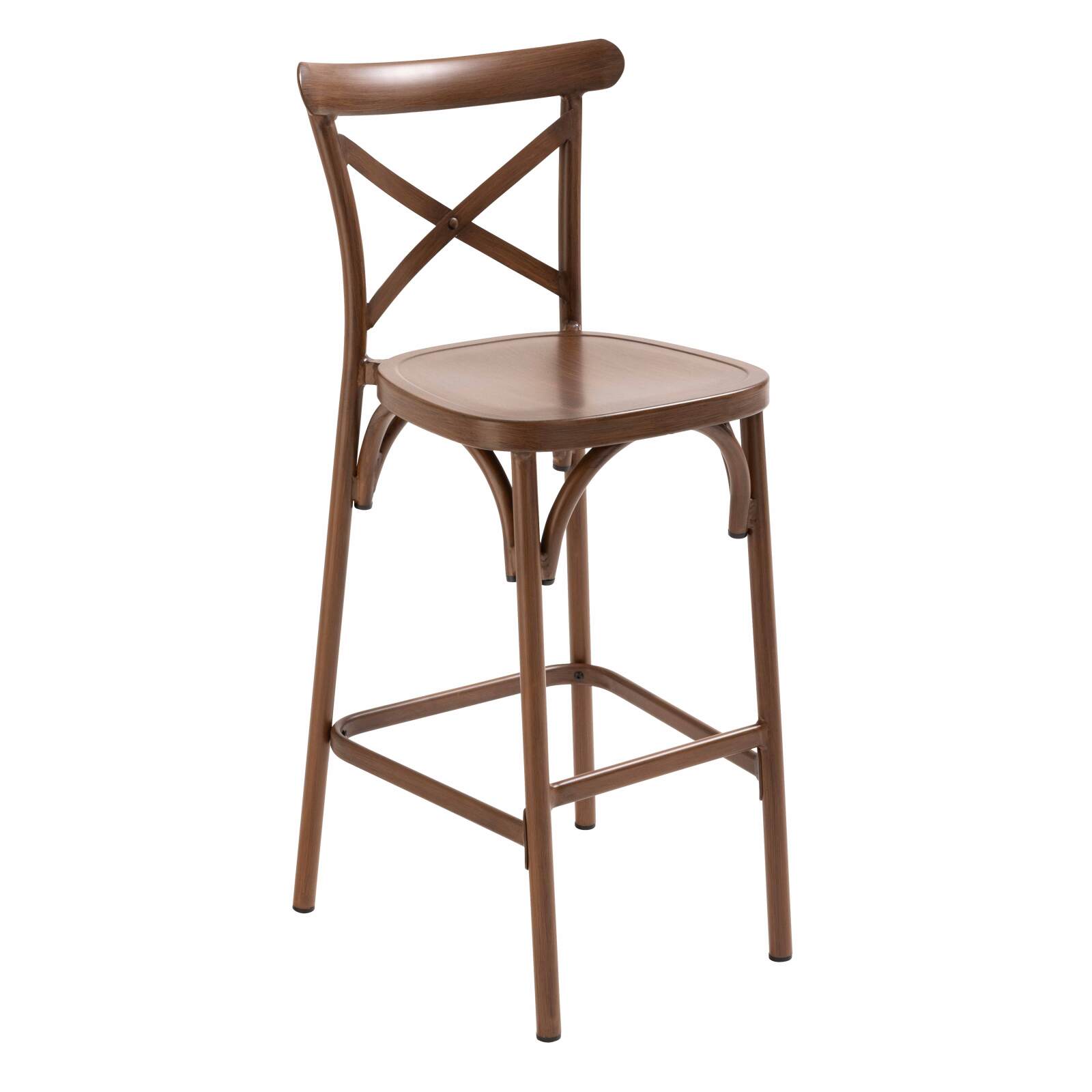 Chaise haute en aluminium