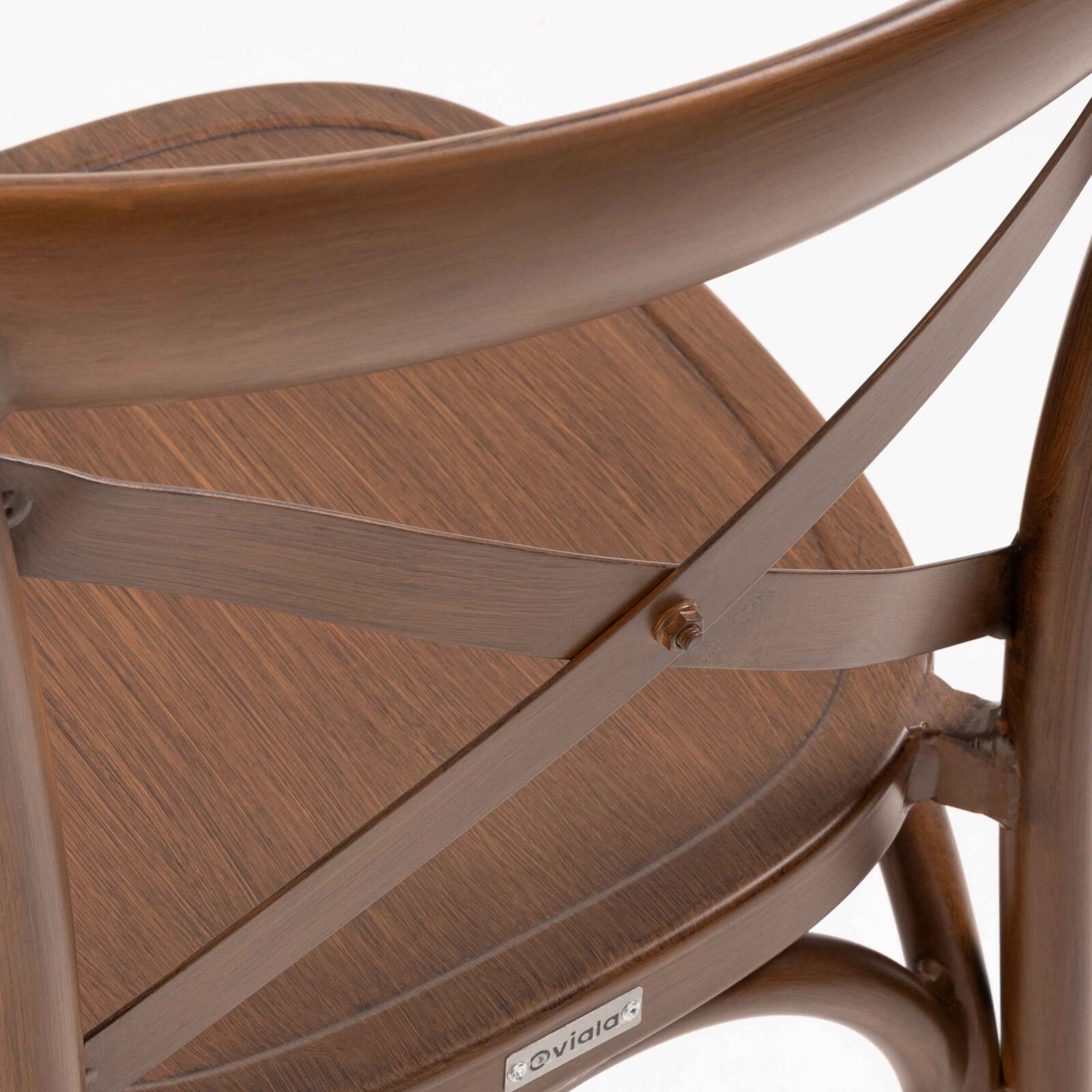 Chaise haute en aluminium