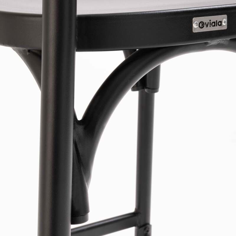 Chaise haute en aluminium