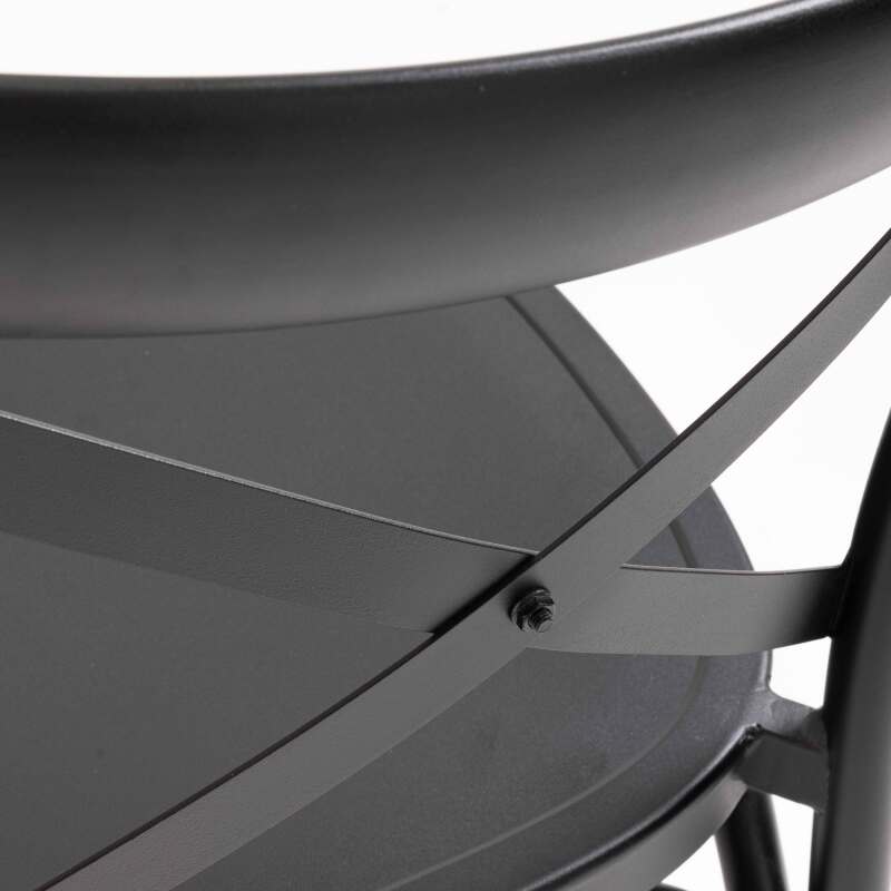 Chaise haute en aluminium