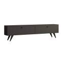 Meuble TV en placage bois 160 cm