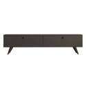 Meuble TV en placage bois 160 cm