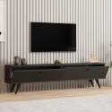 Meuble TV en placage bois 160 cm