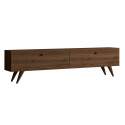 Meuble TV en placage bois 160 cm