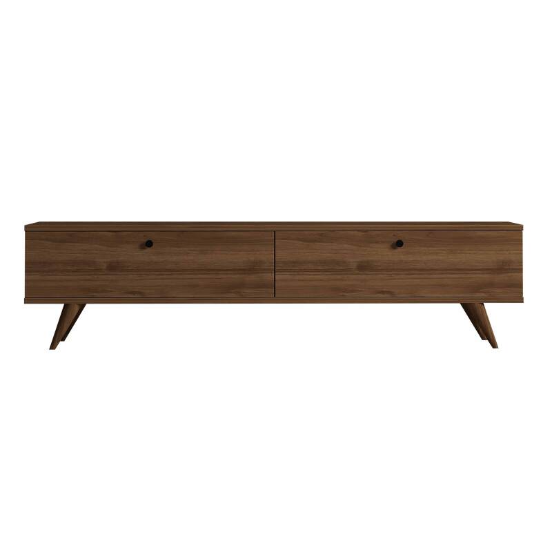 Meuble TV en placage bois 160 cm (2/4)