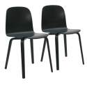 Lot de 2 chaises en contreplaqué FSC®