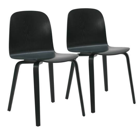 Lot de 2 chaises en contreplaqué FSC®