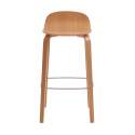 Chaise haute en contreplaqué chêne naturel