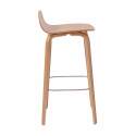 Chaise haute en contreplaqué chêne naturel