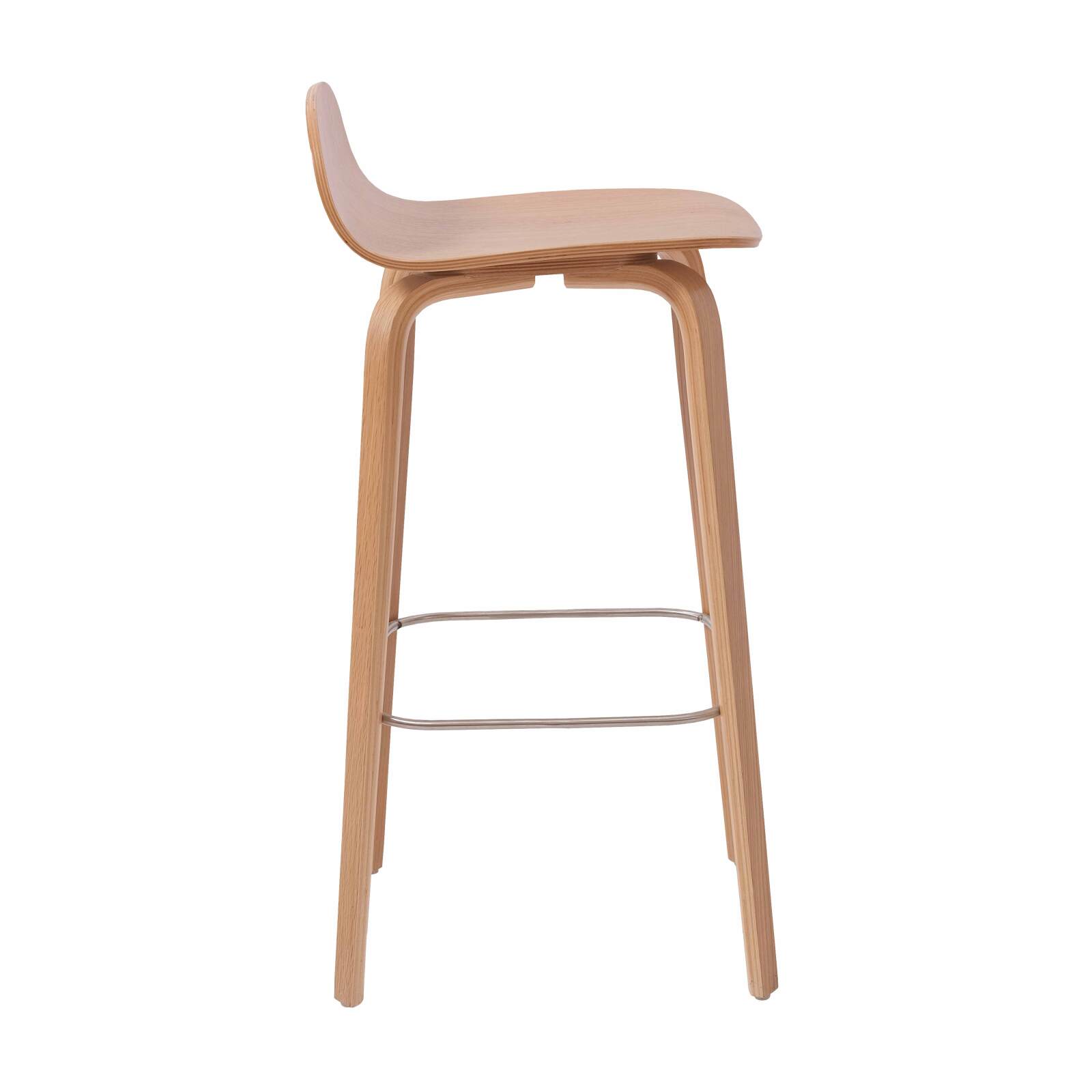 Chaise haute en contreplaqué chêne naturel